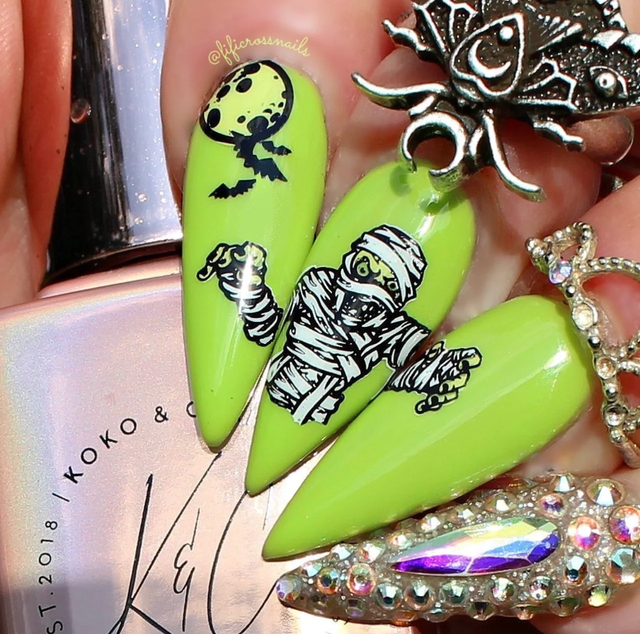 The Mummy (CjSH-70) Etched Nail Art Stamping Plate - Medium Clear Jelly Stamping Plate Secondary image