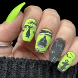 Halloween Silhouettes (CjSH-98) - Clear Jelly Stamping Plate