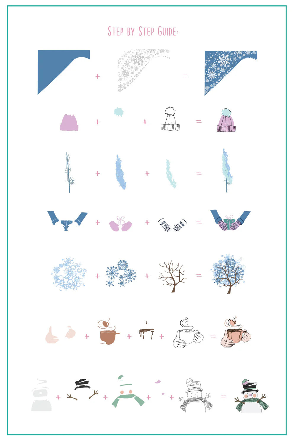Hello Winter (CjS-374) - Clear Jelly Stamping Plate