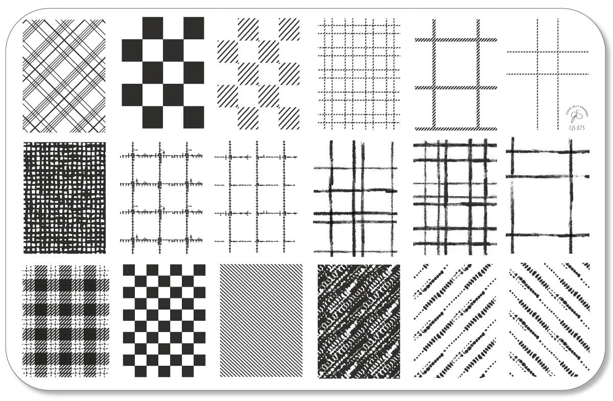 Winter Weave (CjS-375) - Clear Jelly Stamping Plate