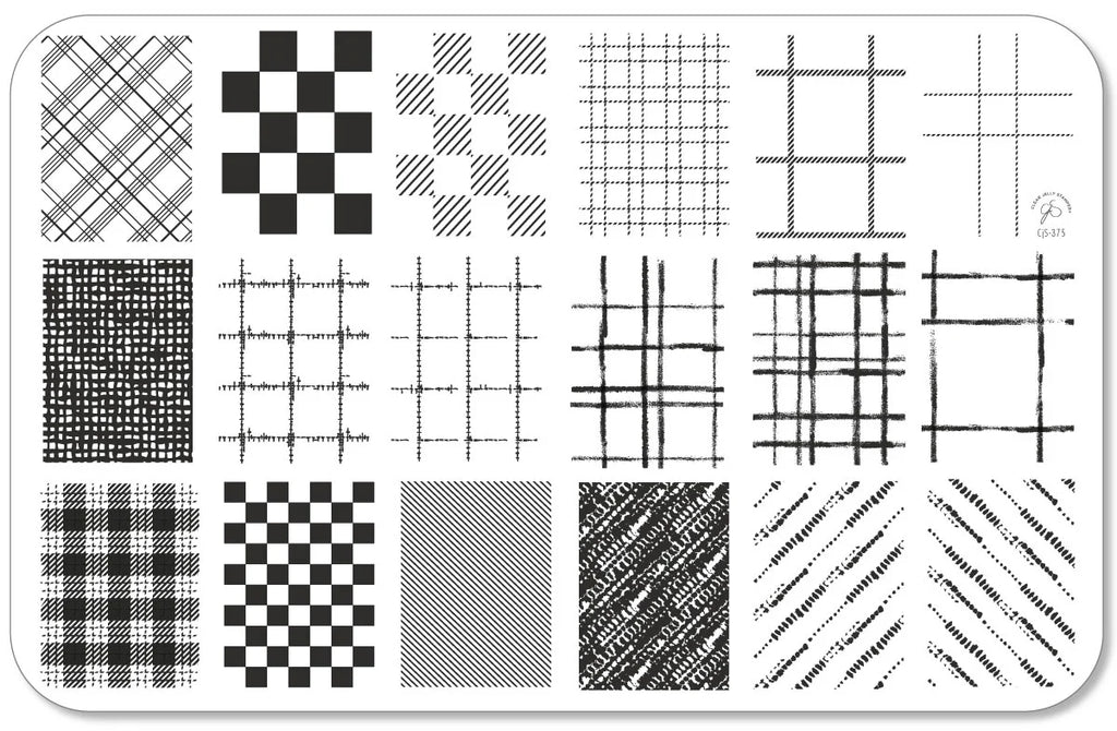 Winter Weave (CjS-375) - Clear Jelly Stamping Plate