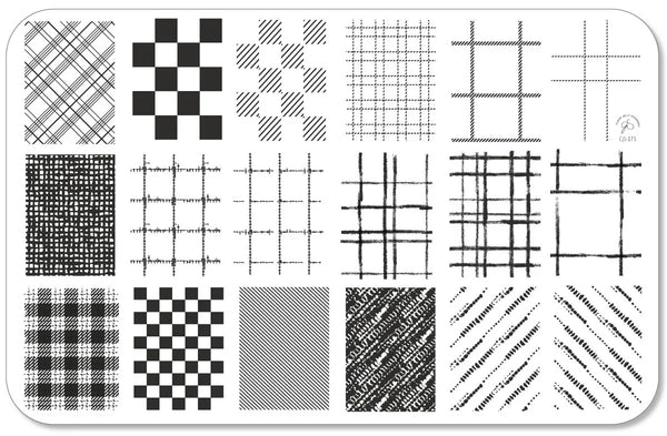 Winter Weave (CjS-375) - Clear Jelly Stamping Plate