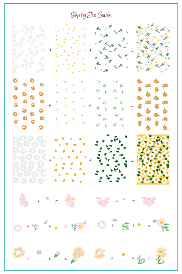 Crazy for Daisies (CjS-385) - Clear Jelly Stamping Plate