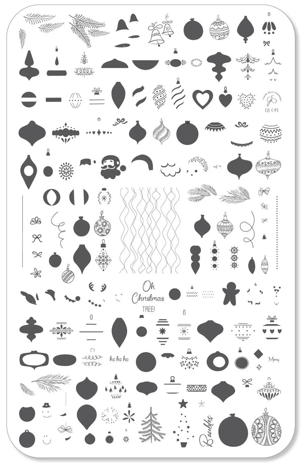 Oh Christmas Tree (CjSC-95)  -  Clear Jelly Stamping Plate