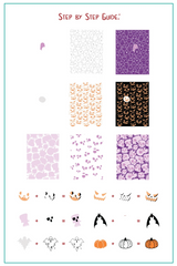 Wallpaper - Skeletons (CjSH-118) - Clear Jelly Stamping Plate