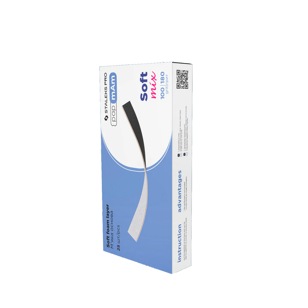 Staleks Pro EXCLUSIVE Soft/Padded Disposable papmAm files for Straight EXPERT 20 Main image