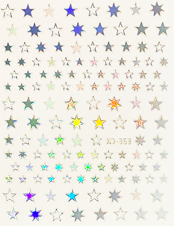 Pasties - Holo Silver Stars 353 Main image