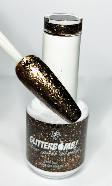 Glitter Bomb Gel Polish!  Hot Cocoa Main image