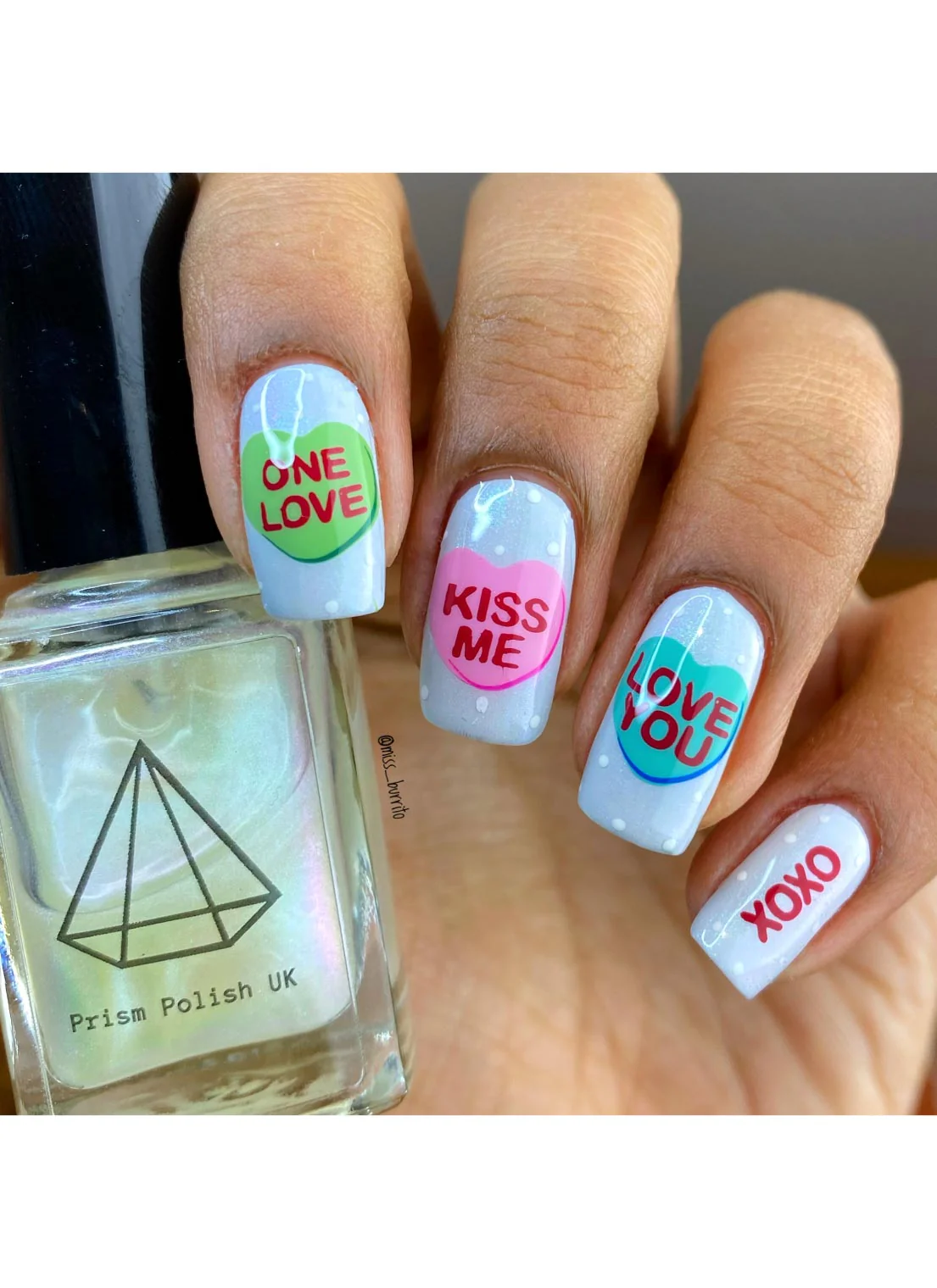 Candy Hearts- Uber Chic Mini Stamping Plate Main image