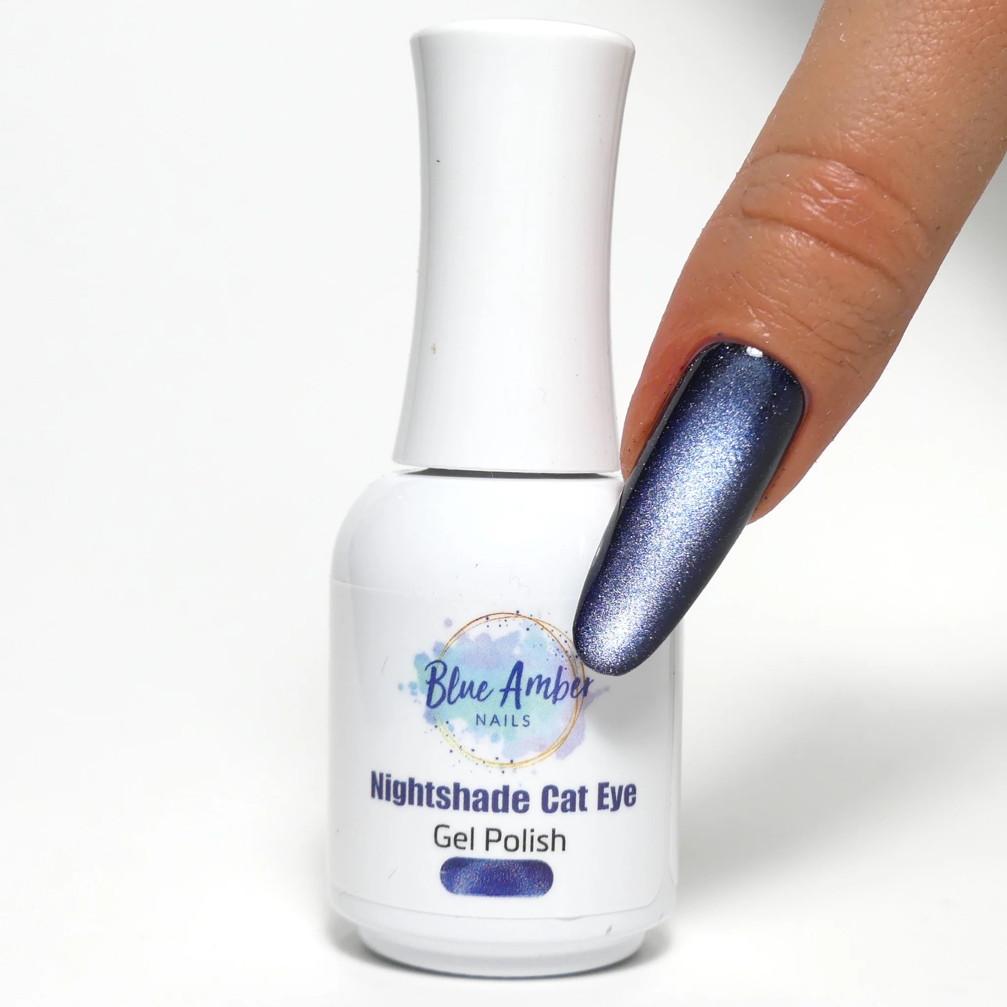 Nightshade Cats Eye Bundle  - Blue Amber Gel Polish 15ml Each Secondary image