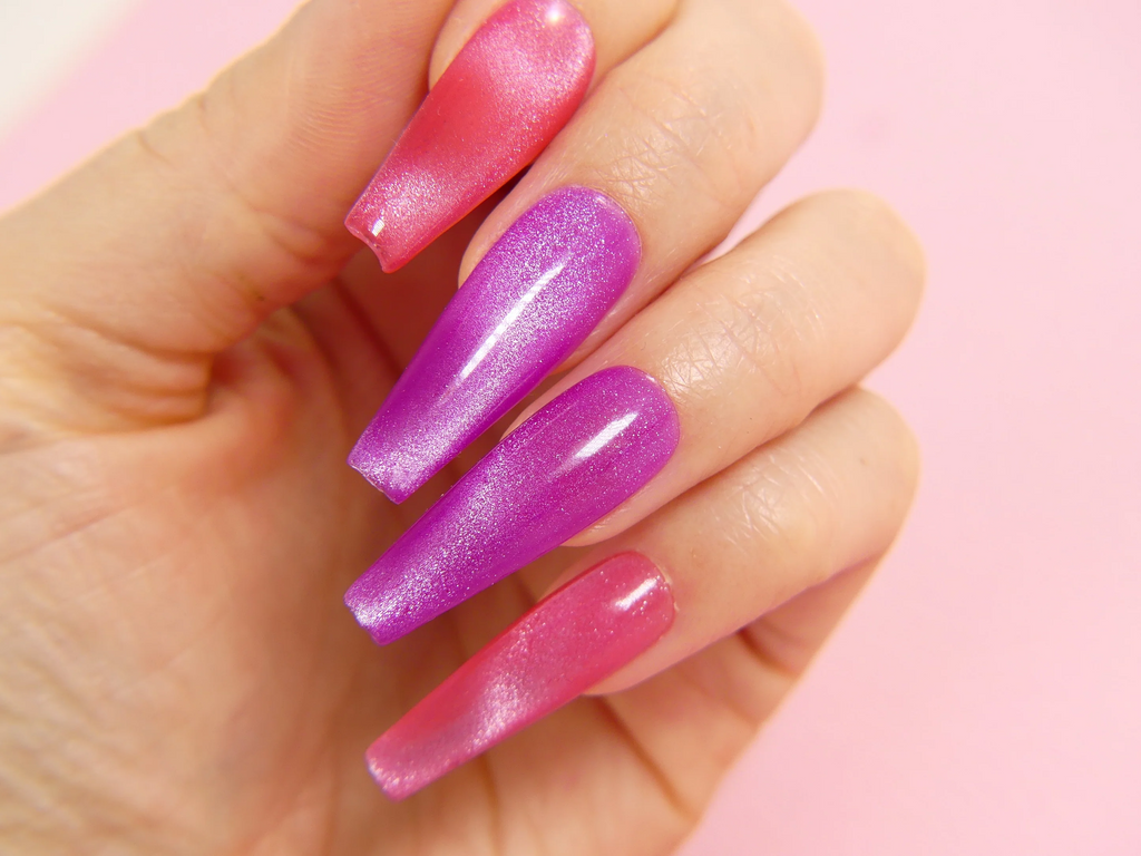 Neon Cats Eye Bundle  - Blue Amber Gel Polish 15ml Each