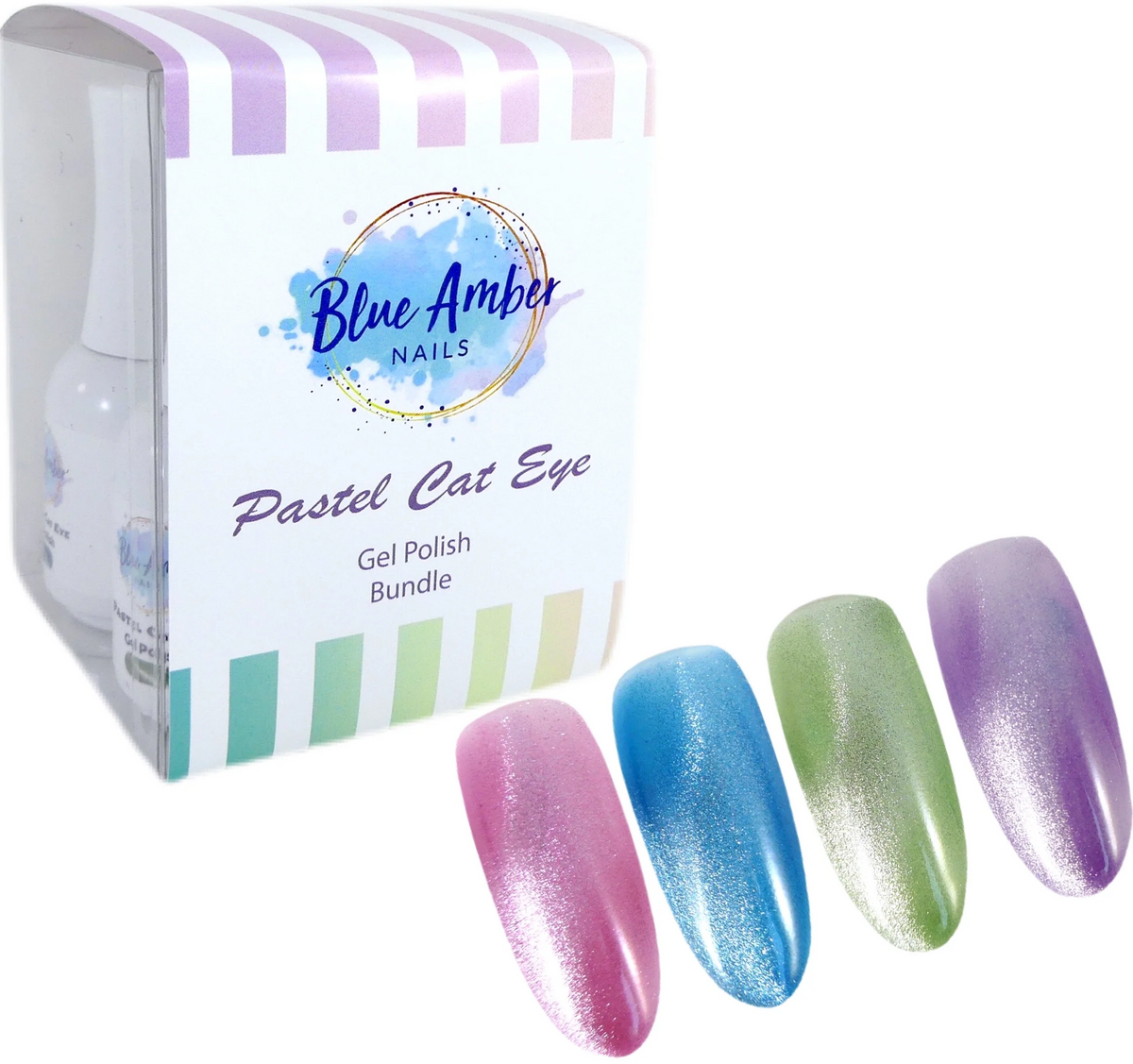Pastel Cats Eye Set of 4 Colors - Blue Amber 15ml Each Main image