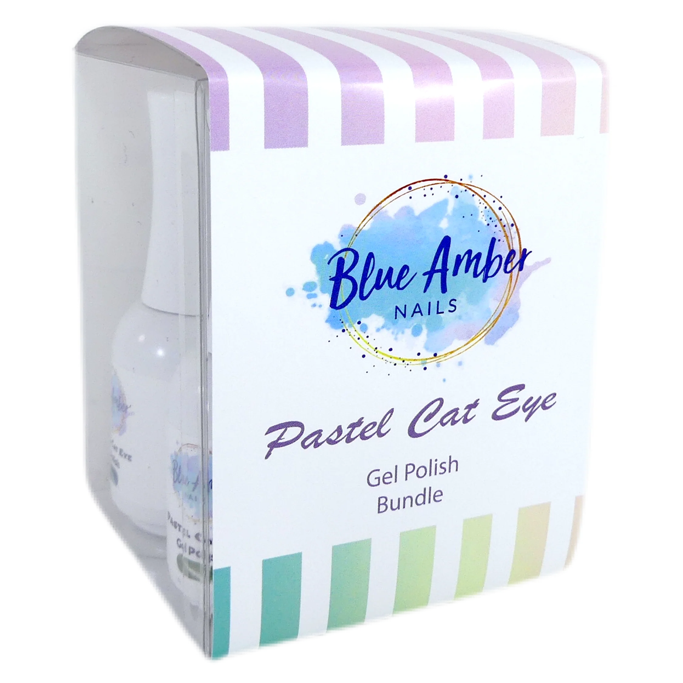 Pastel Cats Eye Set of 4 Colors - Blue Amber 15ml Each Secondary image