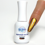Nightshade Golden Bronze Cats Eye Gel Polish - Blue Amber Nails 15ml Each