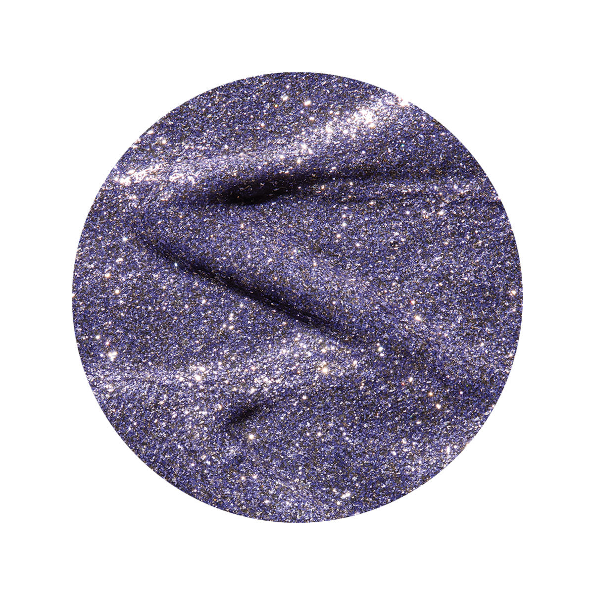 en Vogue into-the-mystic periwinkle glitter gel polish with micro-gold leaf microglitter for professional nails and extensions swatch