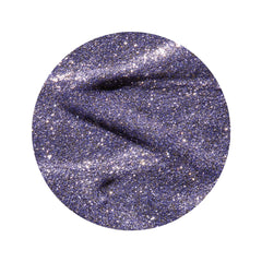 en Vogue into-the-mystic periwinkle glitter gel polish with micro-gold leaf microglitter for professional nails and extensions swatch