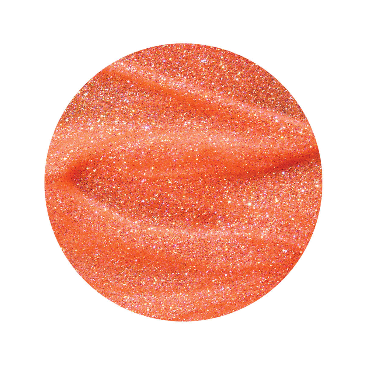 en Vogue just peachy bright peach jelly base with iridescent micro-glitter gel polish for professional nails and extensions swatch
