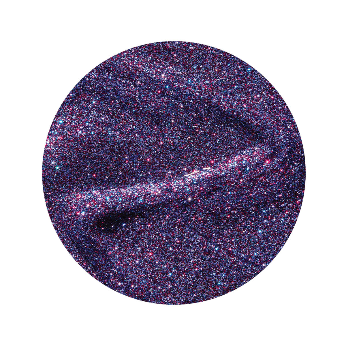 en Vogue mon-cheri purple, blue and magenta microglitter gel polish for professional nails and extensions swatch