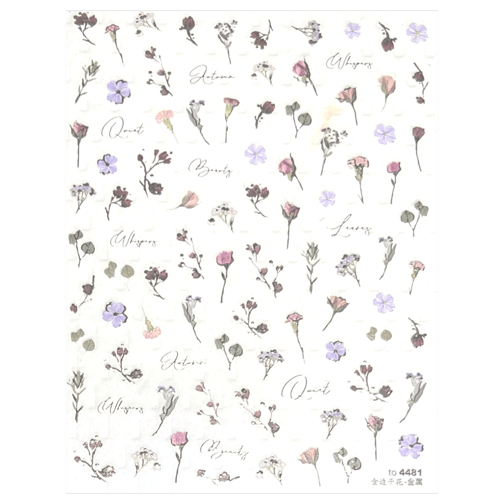 Pasties - Flower with Gold Stems