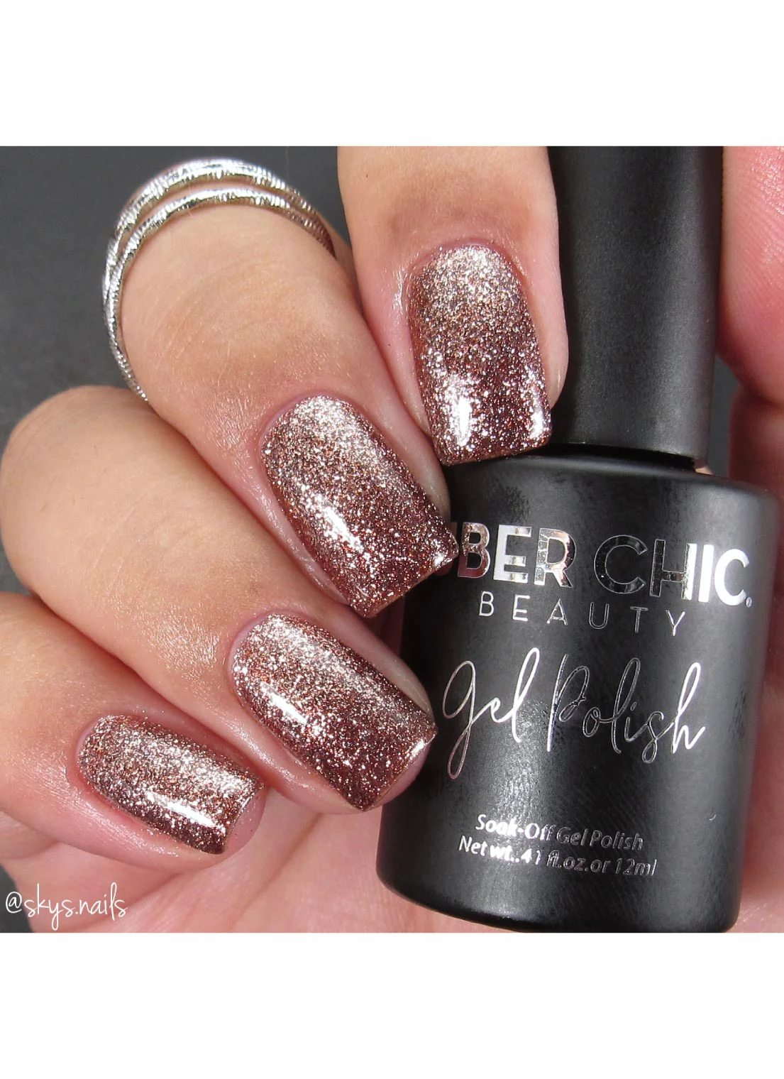 Spiced Cider - Glitter Gel Polish - Uber Chic 12ml Secondary image