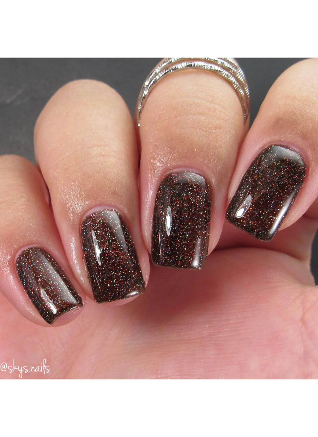 Wake Me Up Before You Cocoa - Glitter Gel Polish - Uber Chic 12ml Secondary image