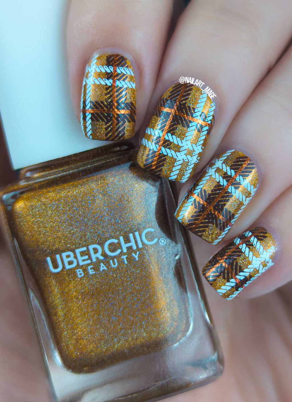 Plaid Freestyle - Uber Chic Stamping Plate