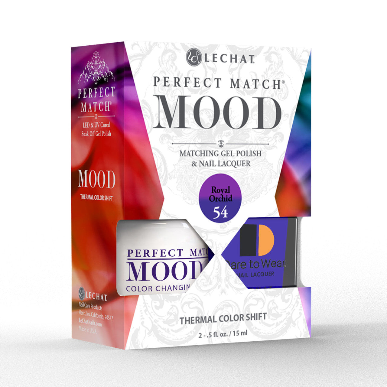 Royal Orchid Mood Polish DUO - Gel Polish & Lacquer  PMMDS54 Secondary image