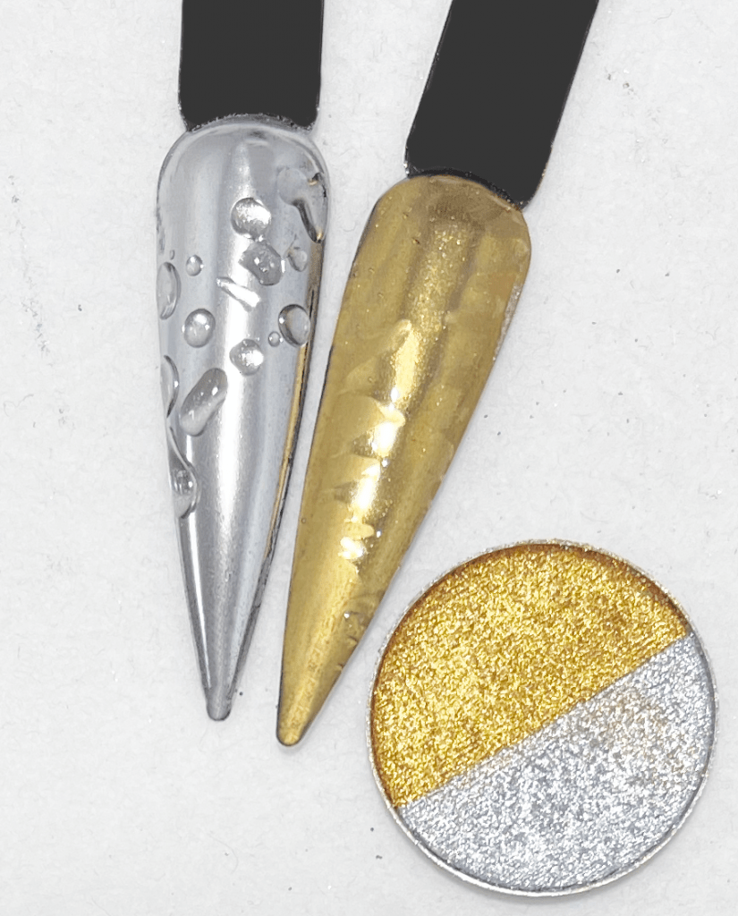Pressed Silver & Gold Metallic Chrome Main image