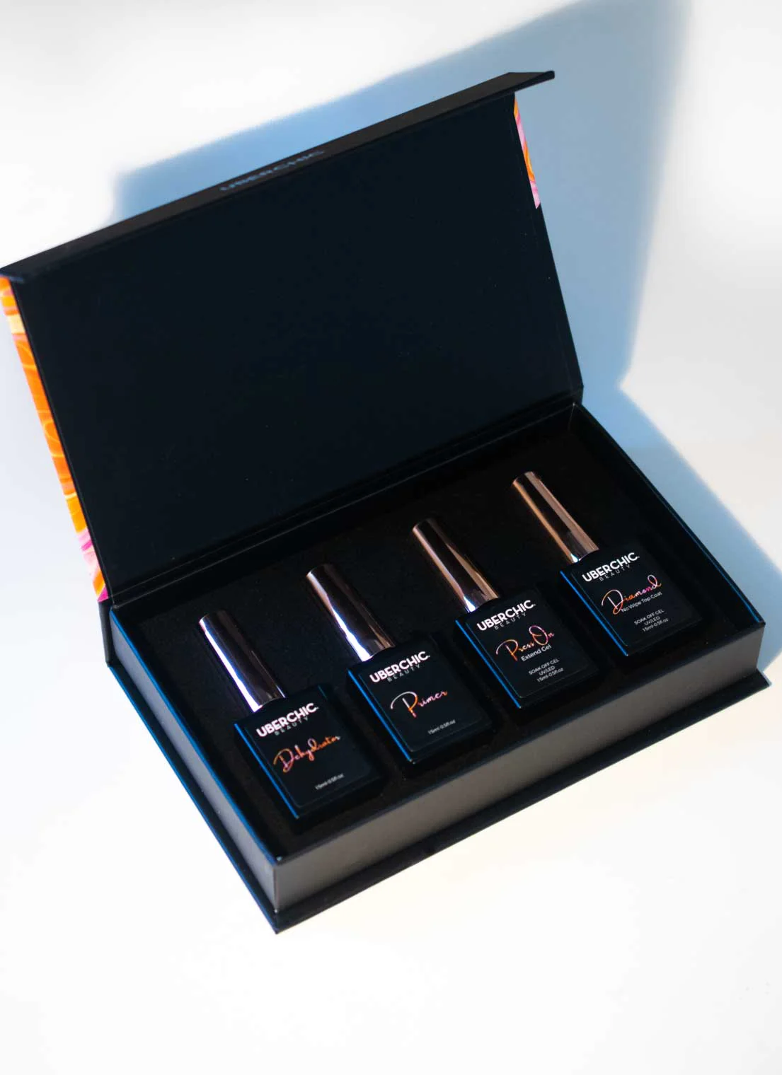 HEMA Free Soft Gel Kit 3-Step Soak Off Nail Extension System with Bonus Gel Top Coat (4 piece set total)- Uber Chic Beauty Secondary image