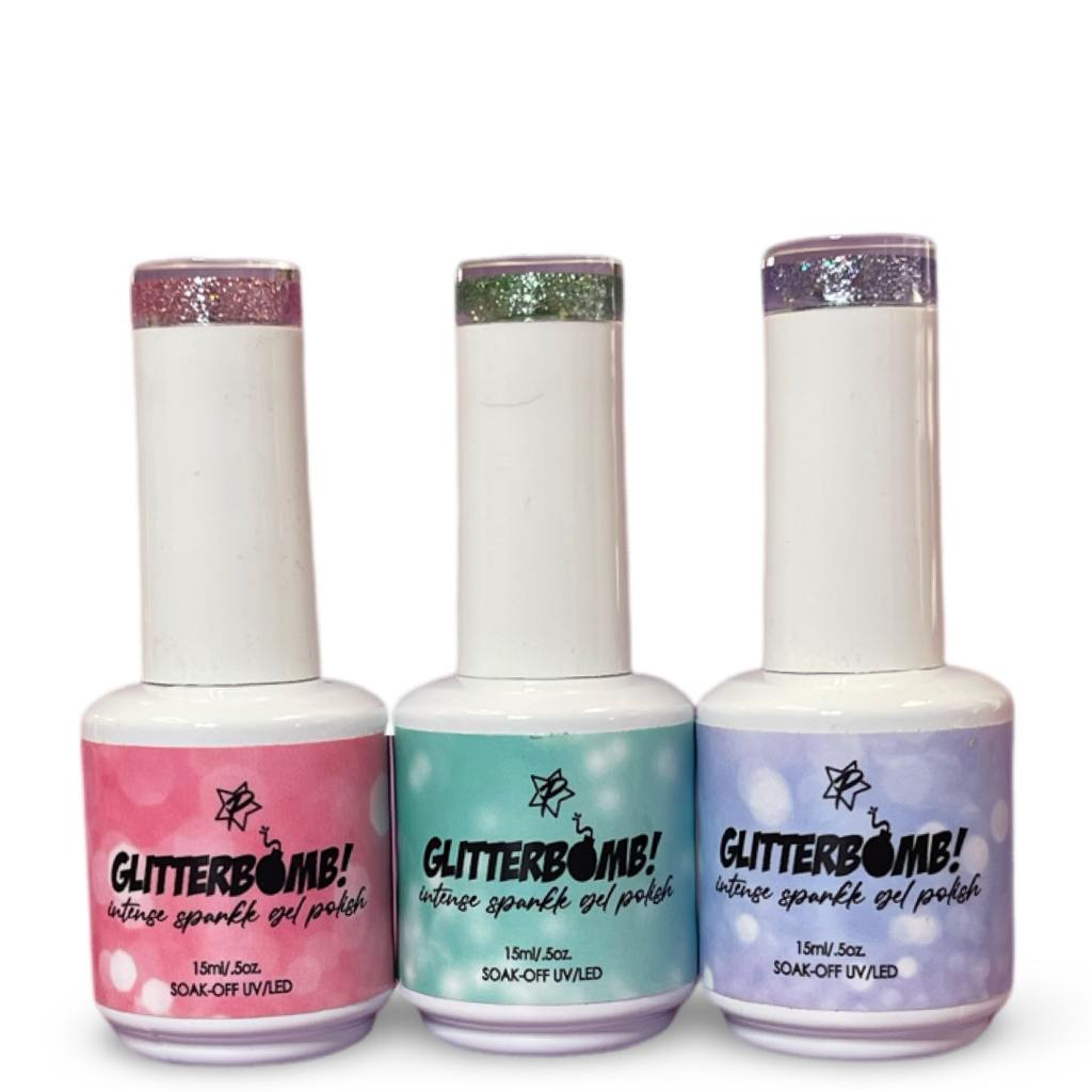 Glitter Bomb Gel Polish - Spring 3pc Bundle - Meadow, Blossom & Bliss Main image