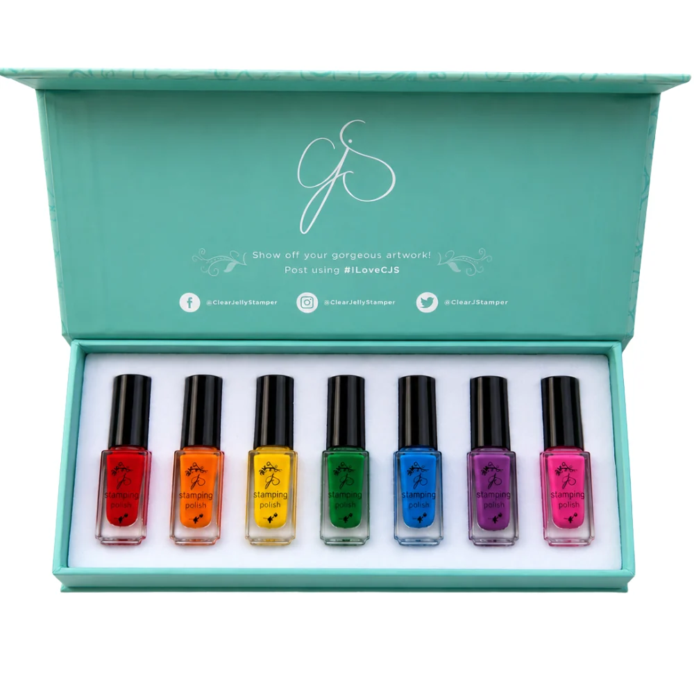 Nail Art Stamping Color Kit - Sticky Rainbow (7 Colors) Main image