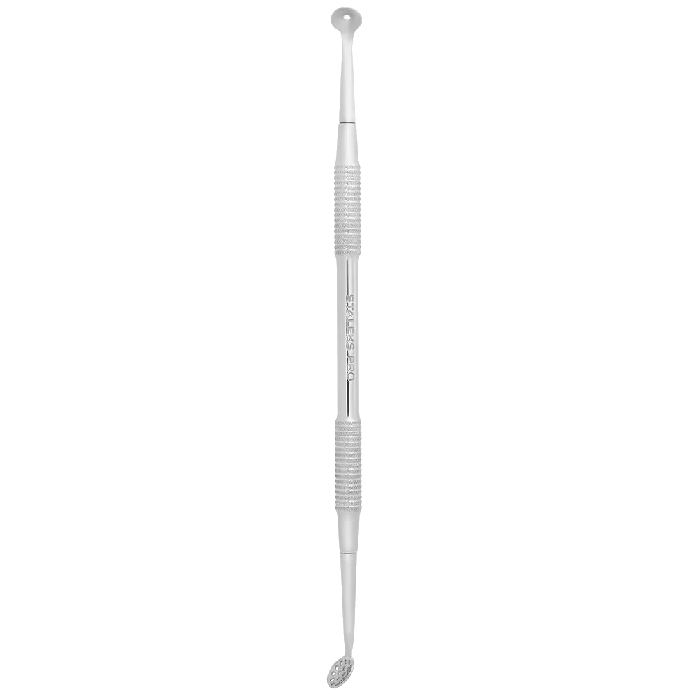 Staleks Pro Expert 20 Type 2 Blackhead Remover Tool Double-Ended Spoon Uno+ Round 19 Holes ZE-20/2