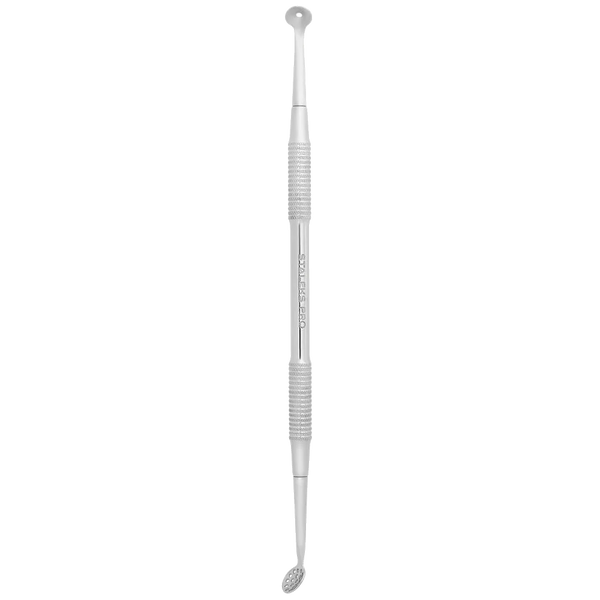 Staleks Pro Expert 20 Type 2 Blackhead Remover Tool Double-Ended Spoon Uno+ Round 19 Holes ZE-20/2