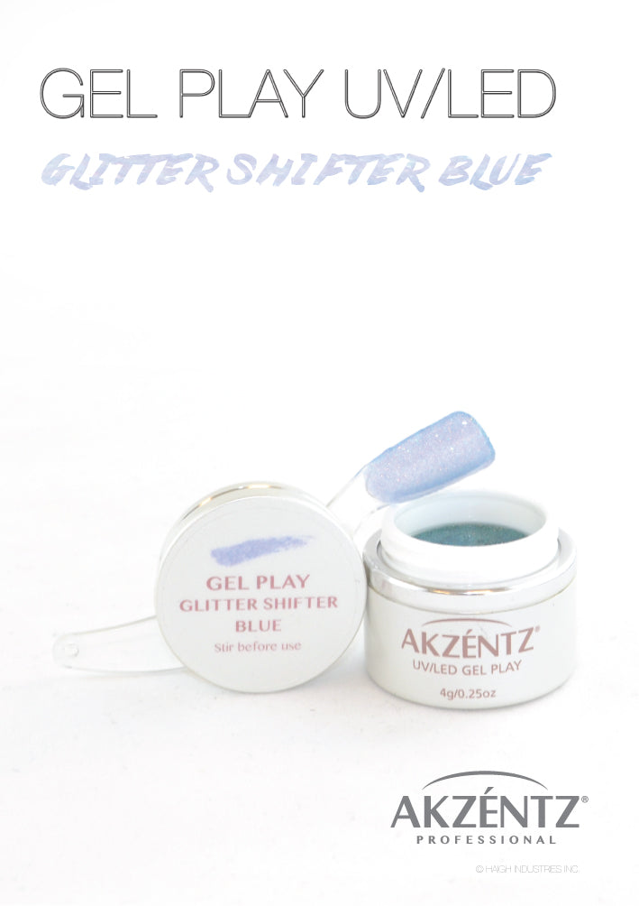 Glitter Shifter Blue - Akzentz Gel Play UV/LED