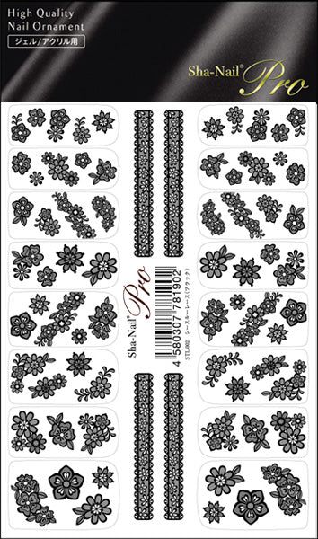 Black Lace Flowers
