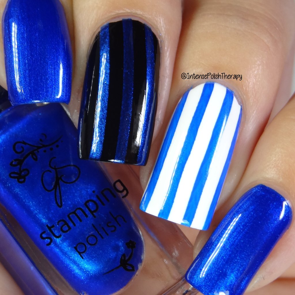 #32 Blue Right on By Stamping Polish Main image