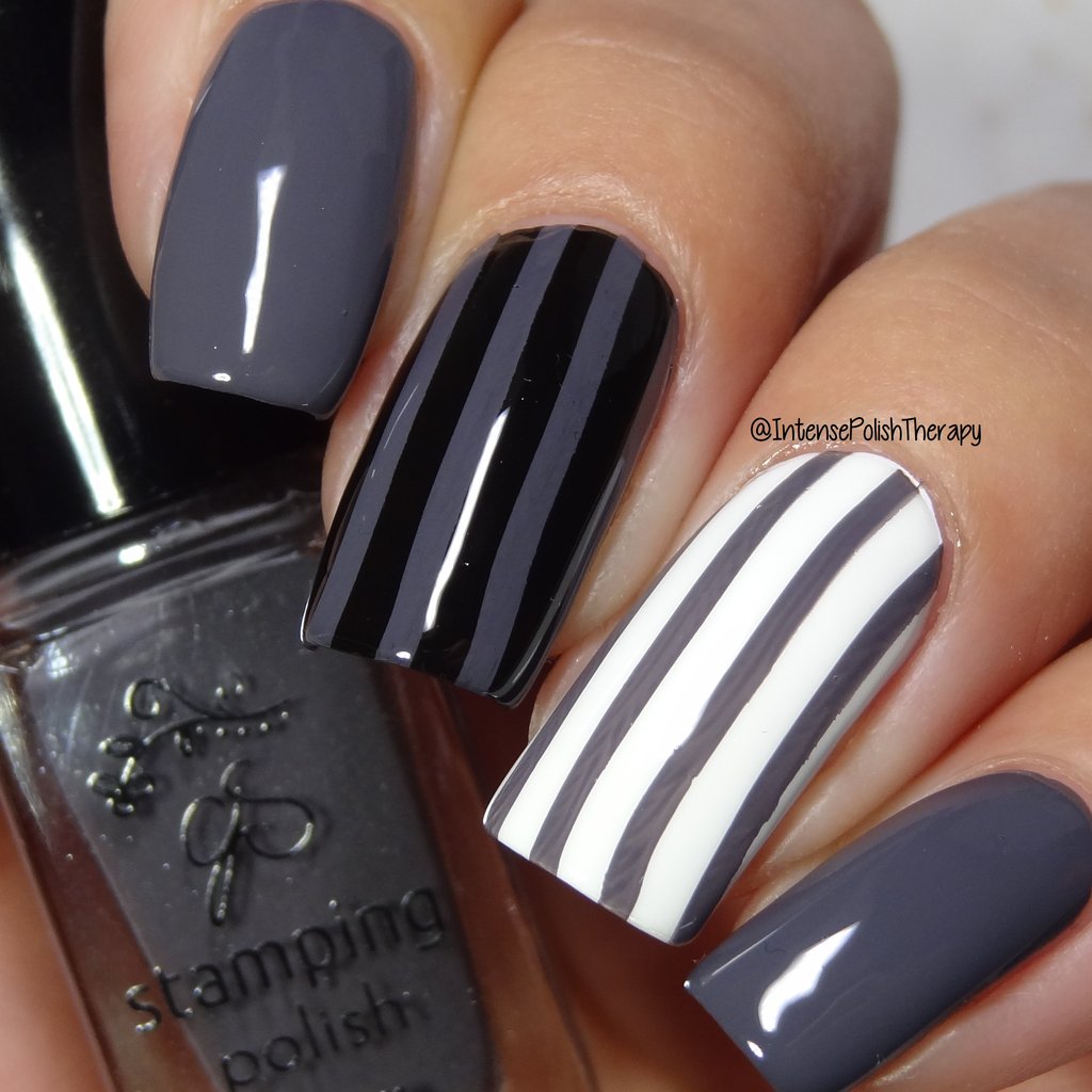 #42 Slate Gray Stamping Polish Main image