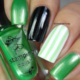 #43 Green means GO Stamping Polish