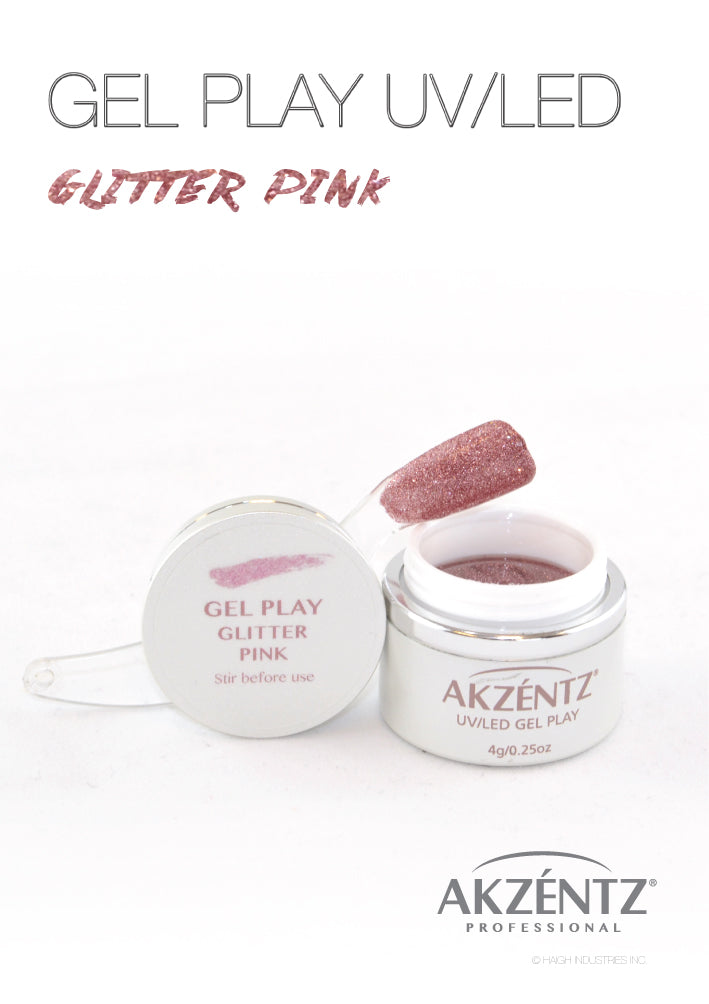 Glitter Pink - Akzentz Gel Play UV/LED