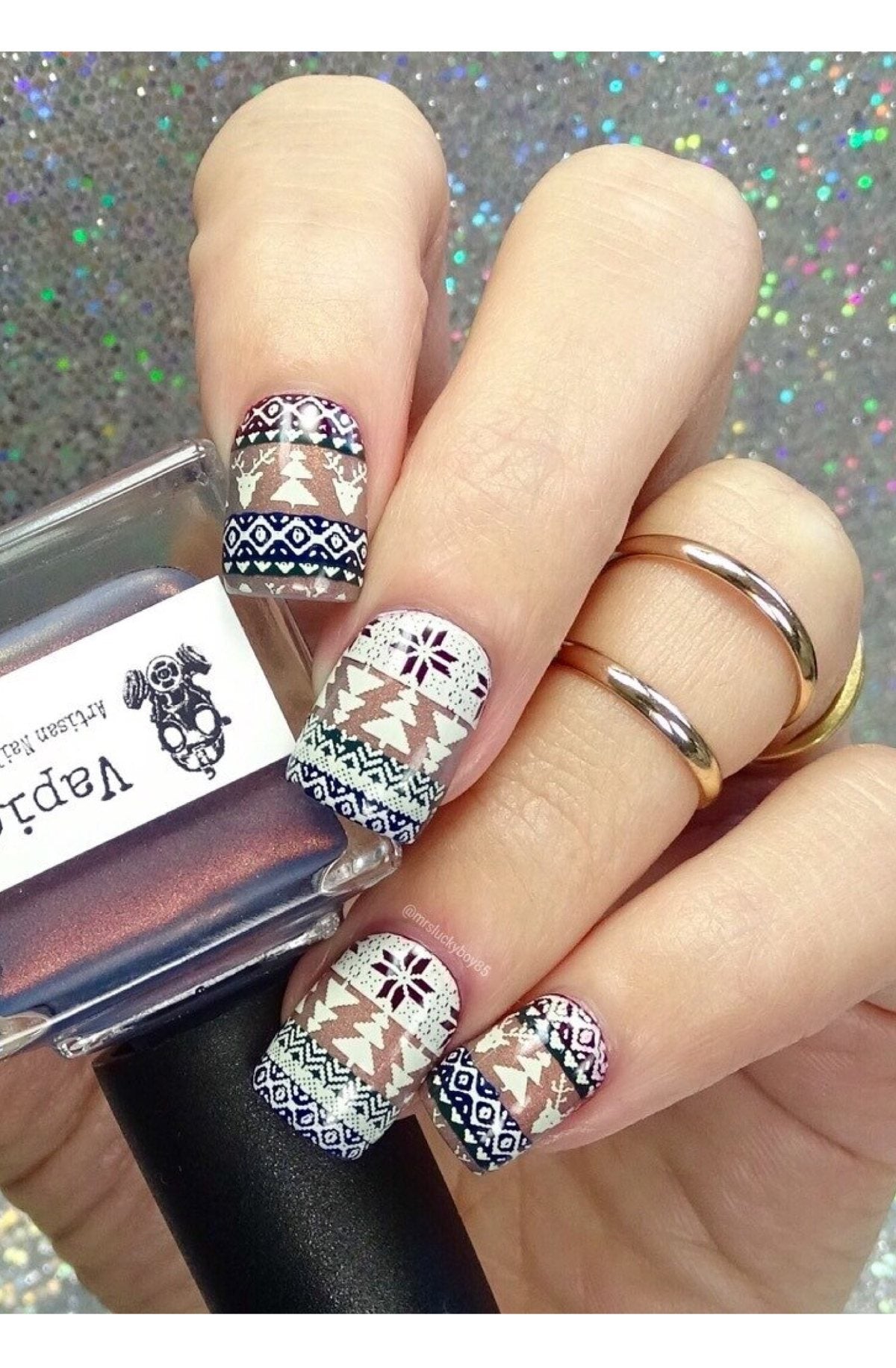 Holiday Spirit / Christmas 1 - Uber Chic Stamping Plate Secondary image