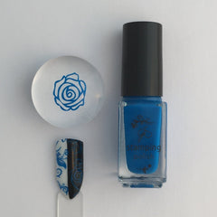 #10 Gotta Be Blue Stamping Polish