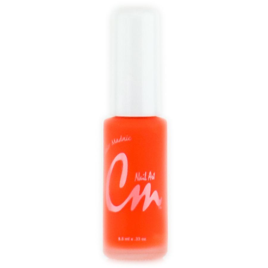 Hot Orange Nail Art Paint with Striper Brush Secondary image