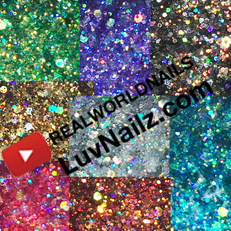 Akzentz Aurora Glitter Gel Set (13 Jars) Main image