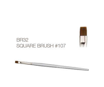 Square Gel Brush #107 - Akzentz - LuvNailz