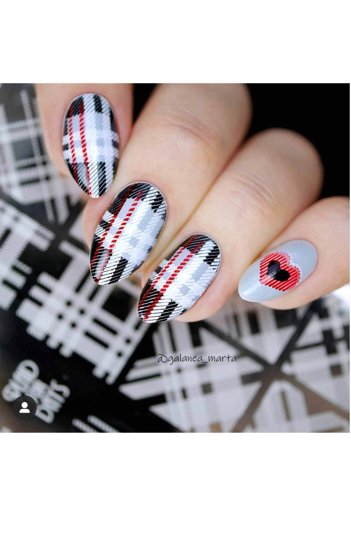 Pretty In Plaid 2 - Uber Chic Stamping Plate