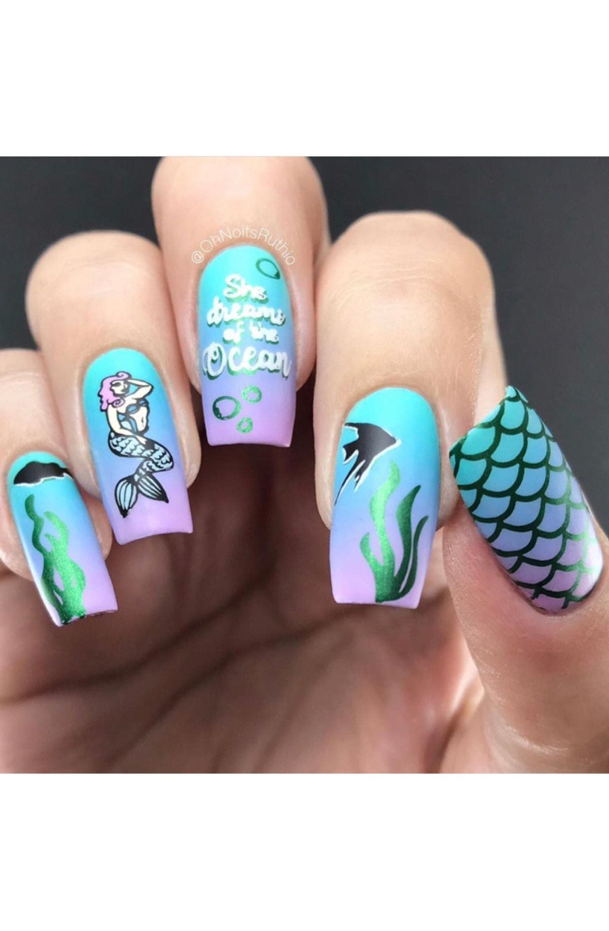 Mermaid Life 1 - Uber Chic Stamping Plate