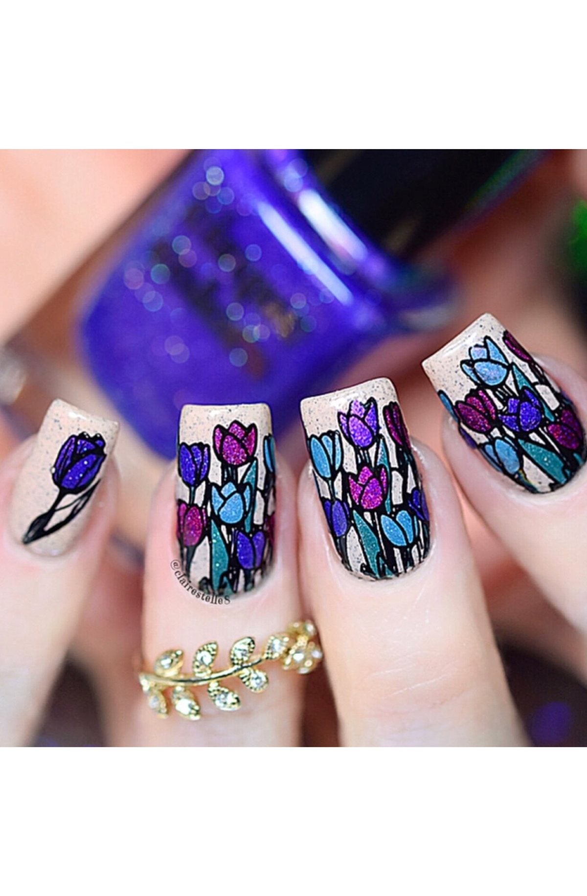 Welcome Spring - Uber Chic Stamping Plate Secondary image