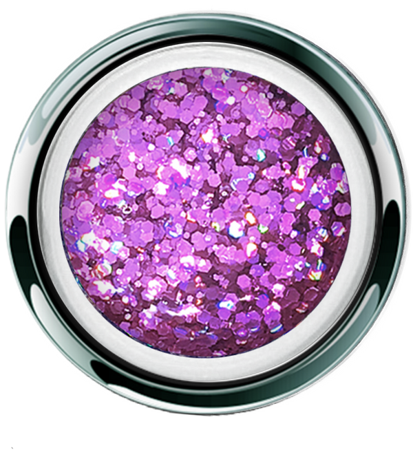 Magenta Crush Glitter - Akzentz Gel Play UV/LED