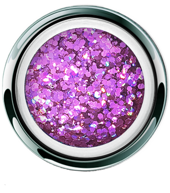 Magenta Crush Glitter - Akzentz Gel Play UV/LED