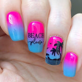 Beach Please - Uber Chic Stamping Plate